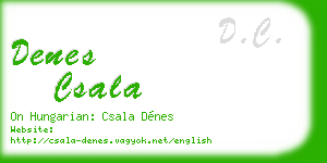 denes csala business card