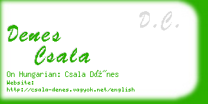 denes csala business card